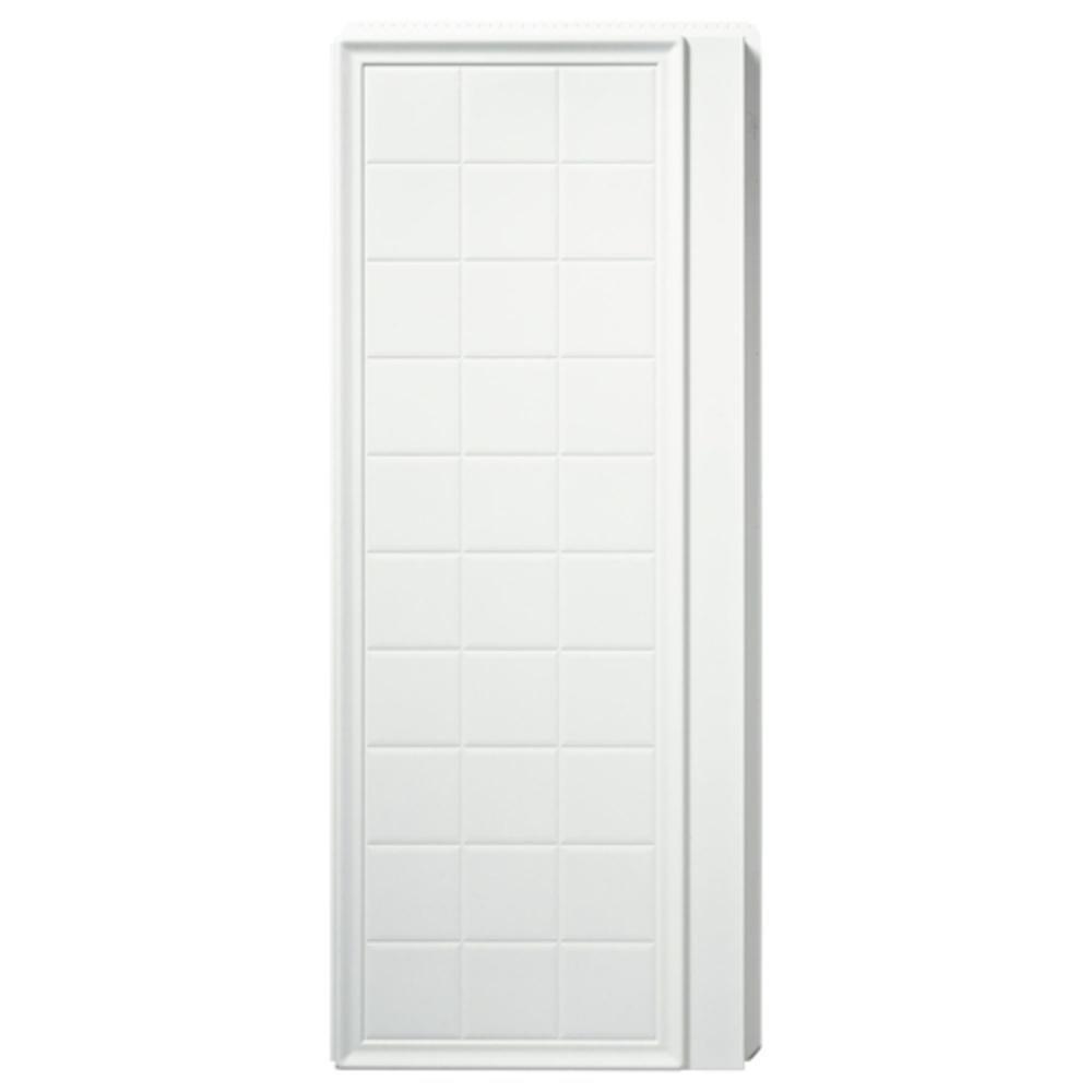 Sterling White 35-1/4 in. Shower Wall in White 