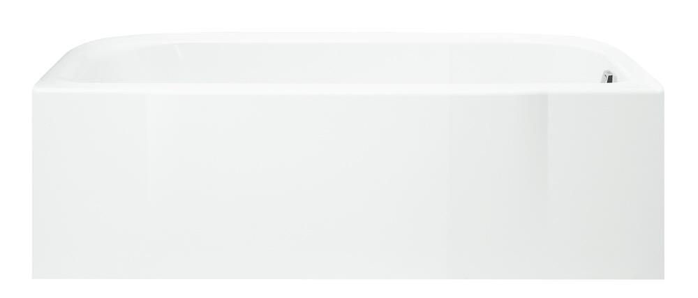 Sterling White 60 x 30 in. Soaker Alcove Bathtub with Right Drain 