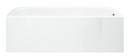 Sterling White 60 x 30 in. Soaker Alcove Bathtub with Right Drain 