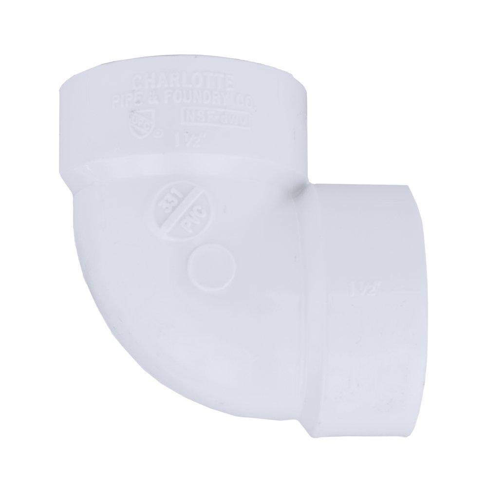 White PVC DWV 90&deg; Vent Elbow 