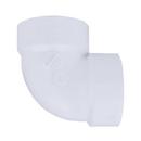 White PVC DWV 90&deg; Vent Elbow 