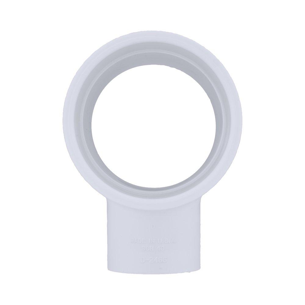 White PVC DWV 90&deg; Vent Elbow 