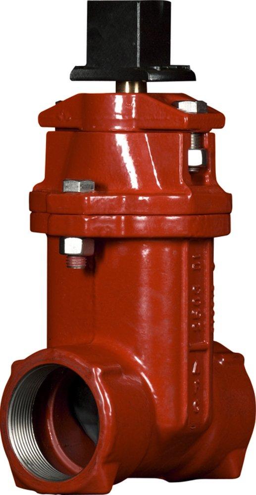 American Flow Control Threaded Ductile Iron Open Left Resilient Wedge Gate Valve with Handwheel 