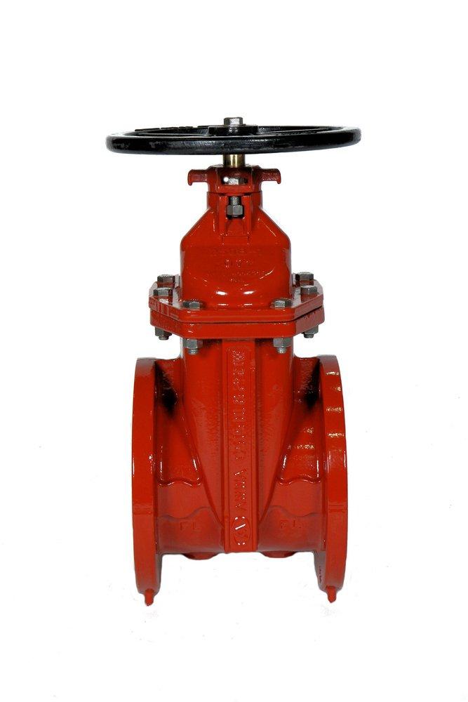 American Flow Control Flanged Ductile Iron Open Left Resilient Wedge Gate Valve with Bevel Gear 