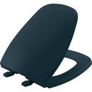 Round Closed Front Toilet Seat with Cover in Verde Green