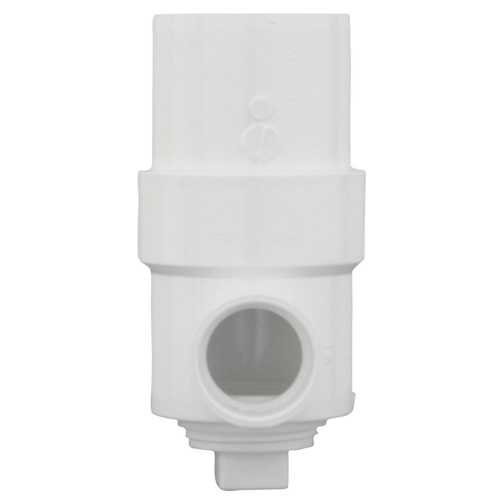 White PVC DWV Drum Trap 