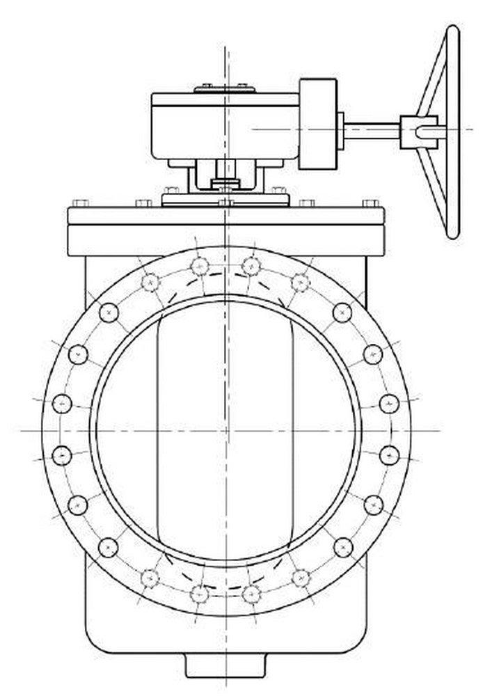 Val-Matic Valve Cast Iron 175 psi Flanged Gear Operator Plug Valve 