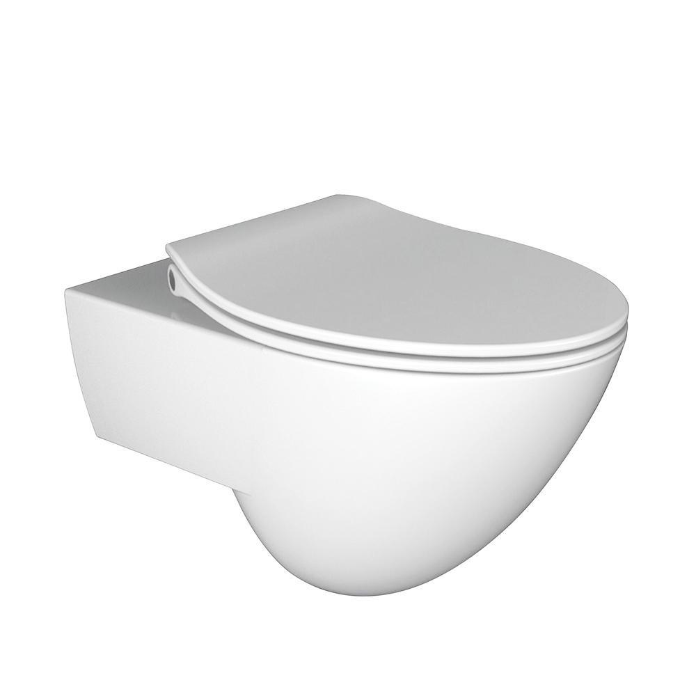 Lacava White 1 gpf Elongated Wall Mount One Piece Toilet 