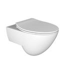 Lacava White 1 gpf Elongated Wall Mount One Piece Toilet 