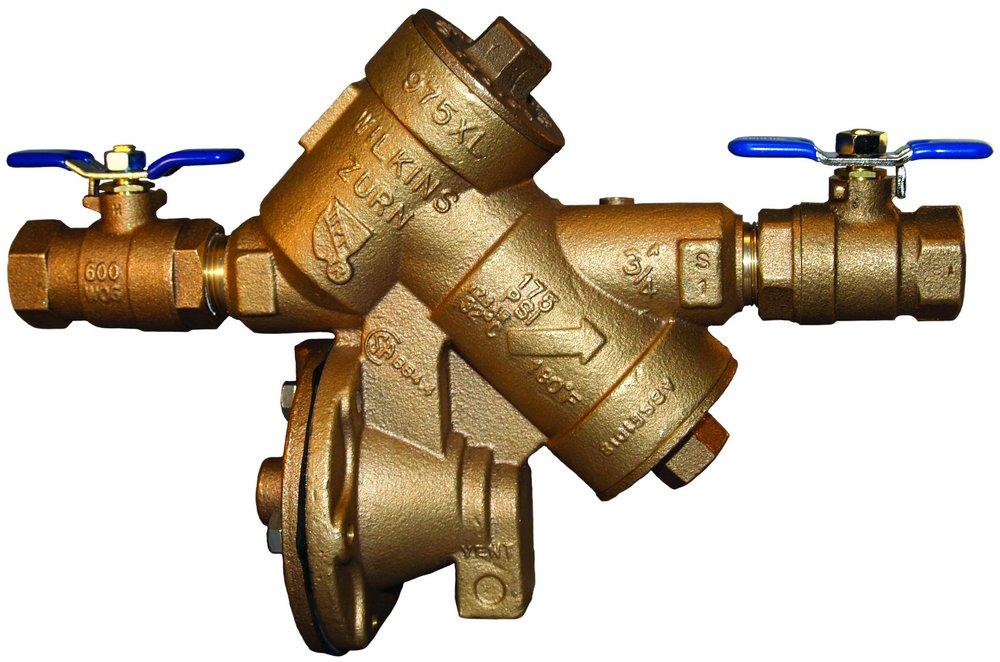 Zurn Wilkins 300L Cast Bronze and Stainless Steel FNPT 175 psi Backflow Preventer 