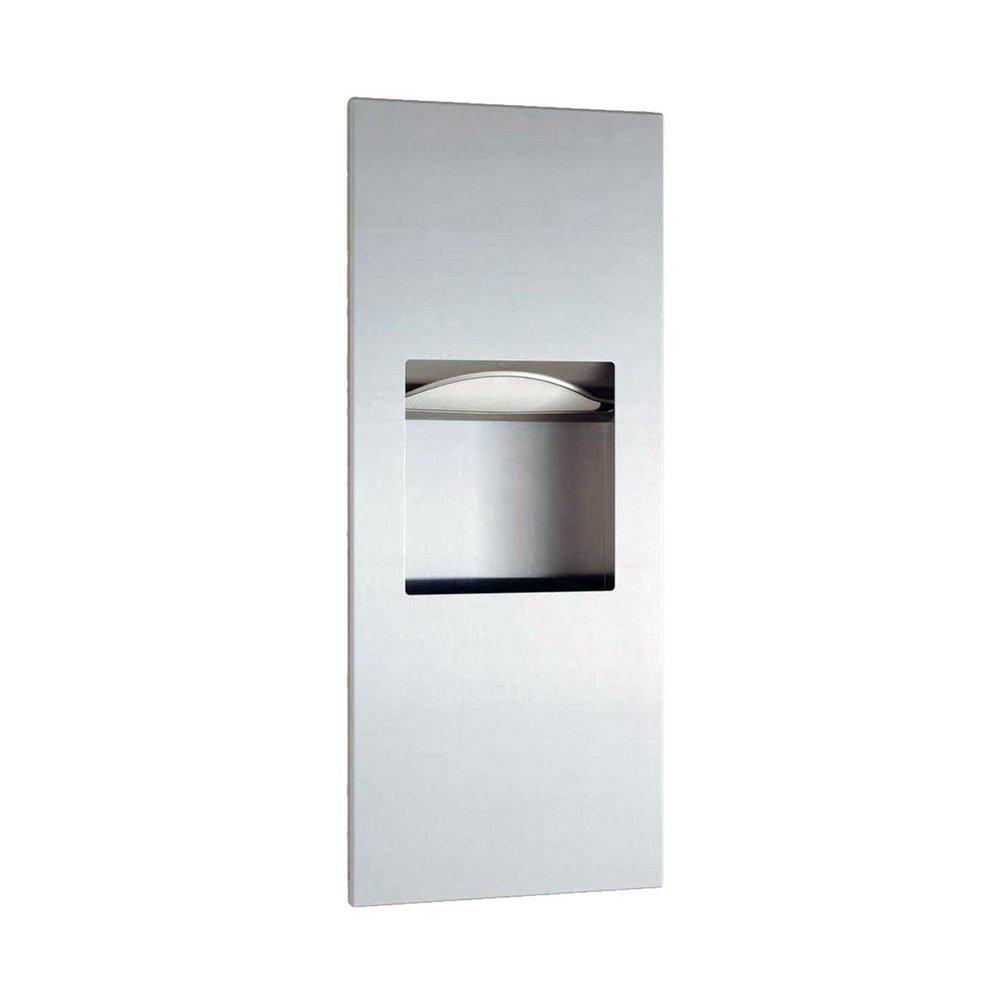 Bobrick Satin Stainless Steel 29-1/2 in. Recessed Paper Towel Dispenser/Waste Receptacle 