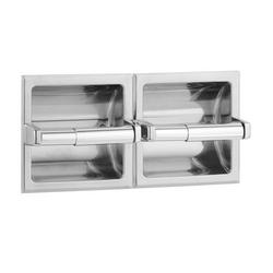 2-Roll Recessed Tissue Dispenser in Satin