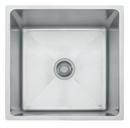 20-1/2 x 19-1/2 in. No Hole Single Bowl Undermount Kitchen Sink in Stainless Steel