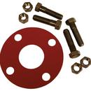 6 x 0.0625 x 3/4 x 3-1/4 in. 150# Red Rubber Full Face Gasket Kit