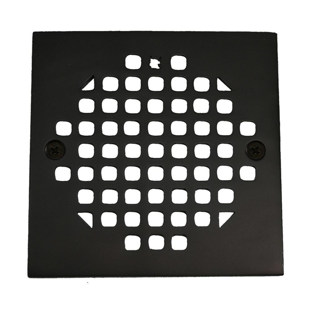 Jones Stephens Oil Rubbed Bronze 4-1/4 in. Square Strainer 