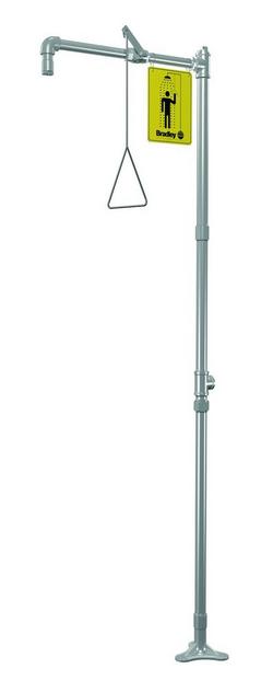 Freestanding Drench Shower, All Stainless Steel, 22 gpm
