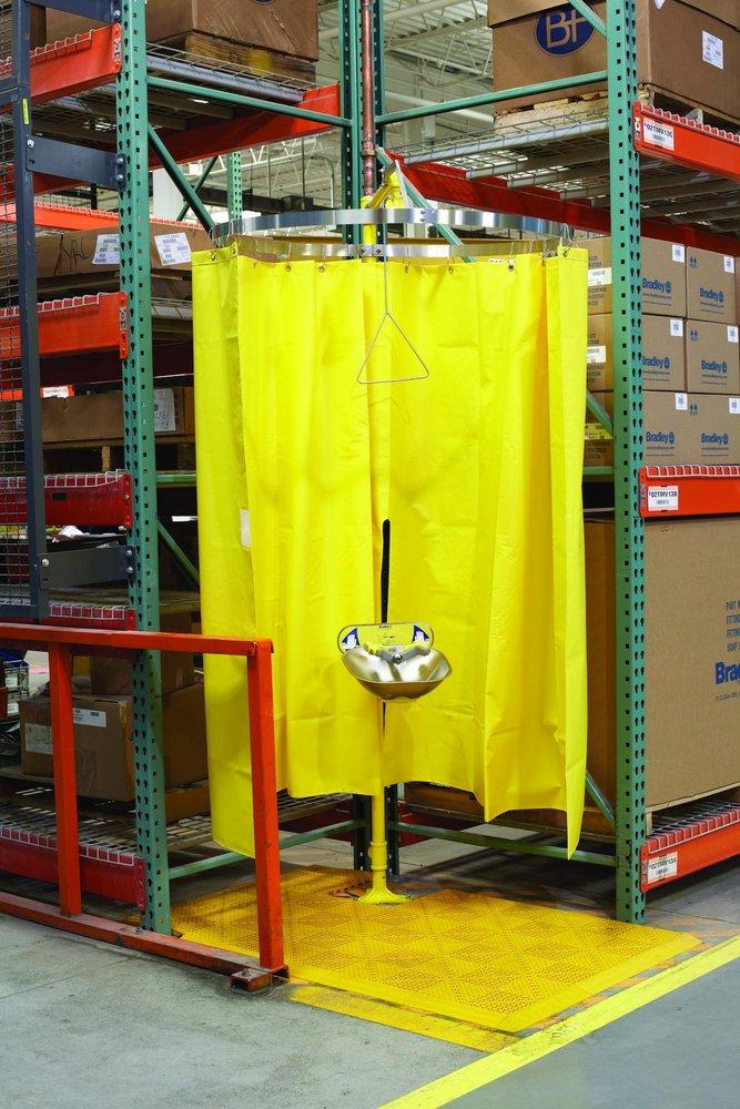 Bradley Corporation Yellow Privacy Curtain 