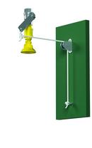 84 in. Cord-Operated Drench Shower with Vertical Supply
