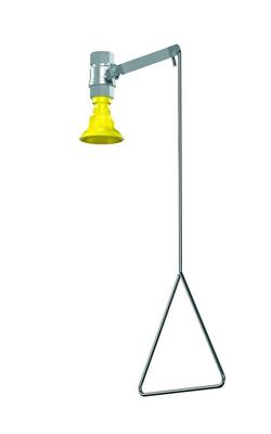 Vertical Mounted  Drench Shower with Vertical Supply, Plastic Showerhead, 22 gpm