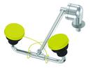 Deckmount Swing-Down Eye Wash and Face Wash Unit in Polished Chrome