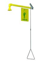 Bradley Corporation Yellow Barrier Free Drench Shower with Horizontal Supply 