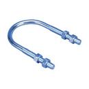 2 in. Electro Galvanized U- Bolt With 4 Hex Nuts
