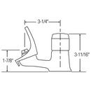 Elkay Stainless Steel Push Button Handle Bubbler 