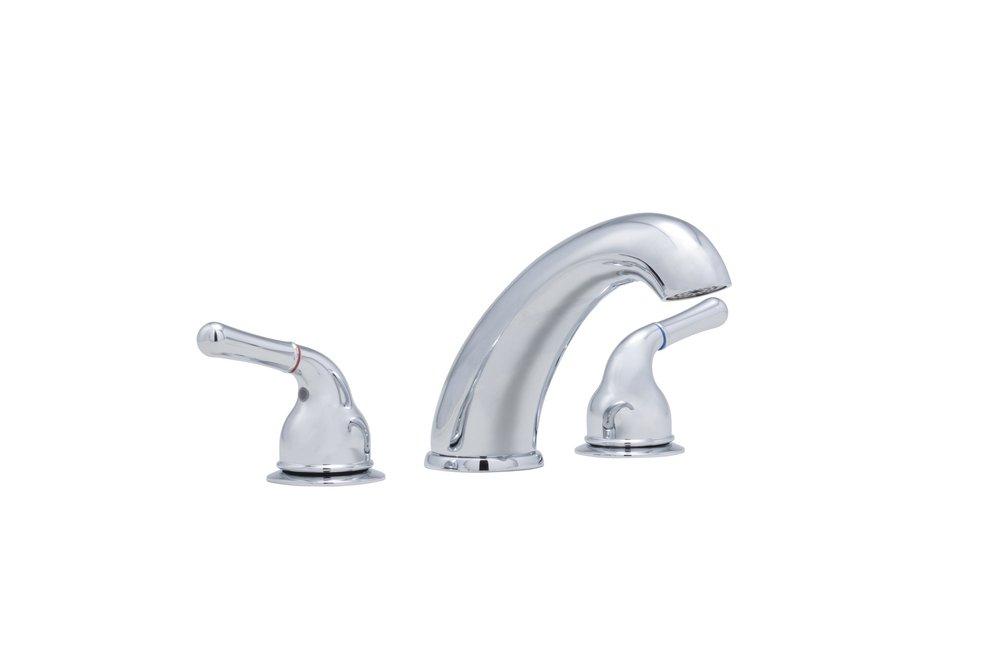 PROFLO&reg; Chrome Two Handle Roman Tub Faucet 