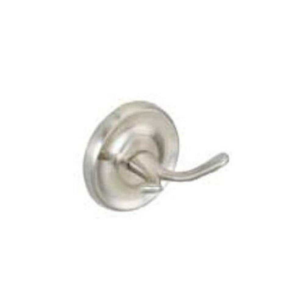 PROFLO&reg; Brushed Nickel 2 Robe Hook 