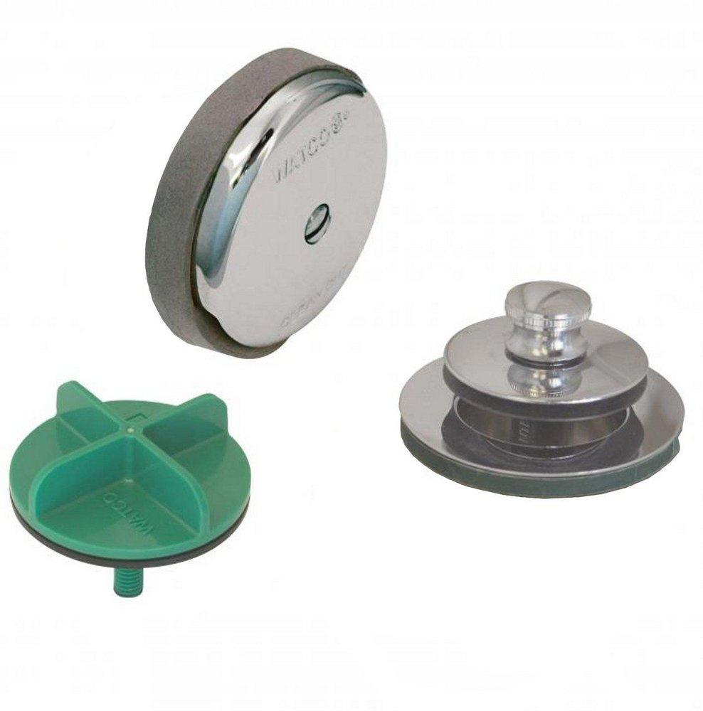 Watco Brushed Nickel 16 in. Plastic Lift & Turn Drain 