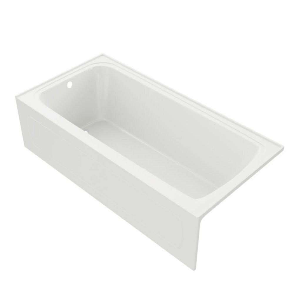 PROFLO&reg; White 72 x 36 in. Soaker Alcove Bathtub Left Drain 