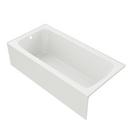 PROFLO&reg; White 72 x 36 in. Soaker Alcove Bathtub Left Drain 
