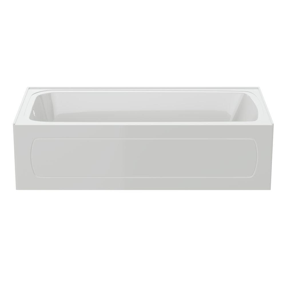 PROFLO&reg; White 72 x 36 in. Soaker Alcove Bathtub Right Drain 
