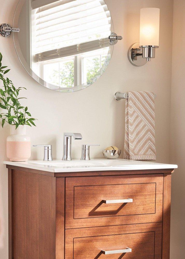 Moen Polished Chrome Mirror with Decorative Hardware 