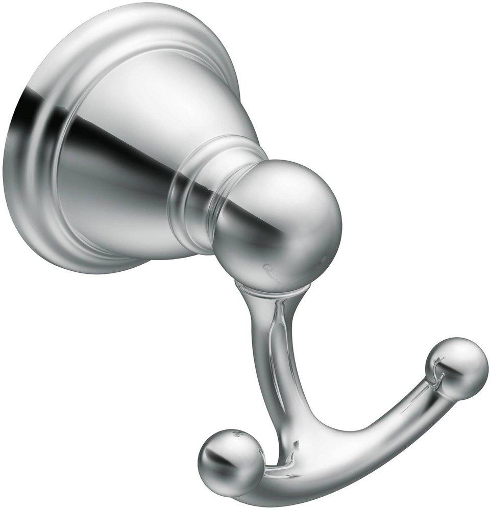 Moen Polished Chrome 2 Robe Hook 