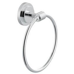 Round Closed Towel Ring in Polished Chrome