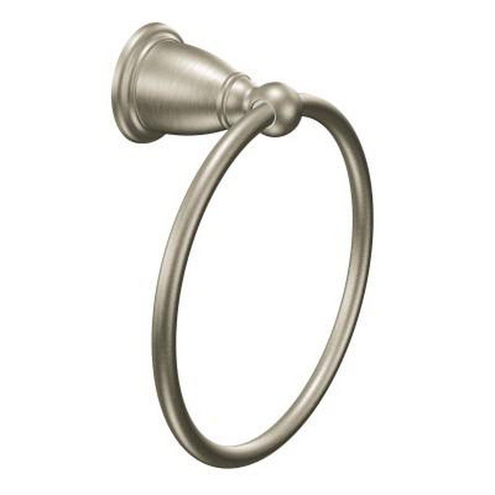 Moen Brushed Nickel Round Closed Towel Ring 