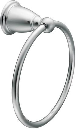 Round Closed Towel Ring in Polished Chrome
