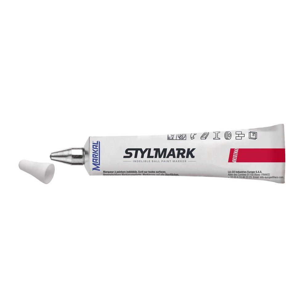 Markal&reg; White Ball Tube Marker 