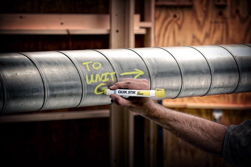 Markal&reg; Red Marker with Twist-up Holder 