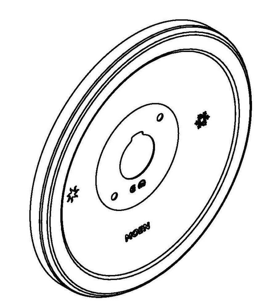 Moen Brushed Nickel Escutcheon Kit 