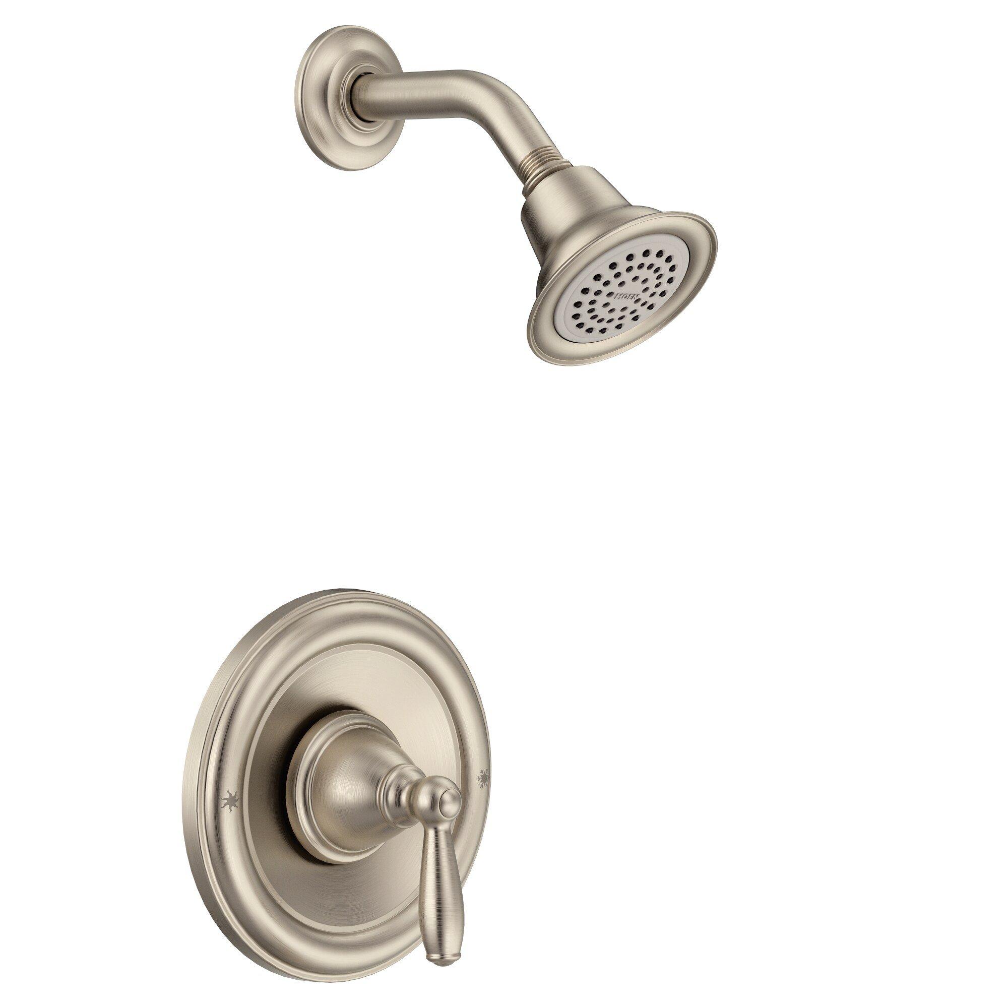 Moen Brushed Nickel Single Lever Handle Shower Only 