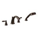Two Handle Roman Tub Faucet with Handshower in Oil Rubbed Bronze (Trim Only)
