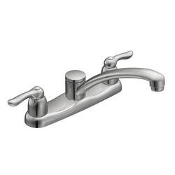 Two Handle Kitchen Faucet in Chrome Plated