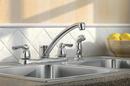 Moen Polished Chrome Two Handle Kitchen Faucet with Side Spray 