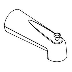 Diverter Tub Spout in Brushed Nickel