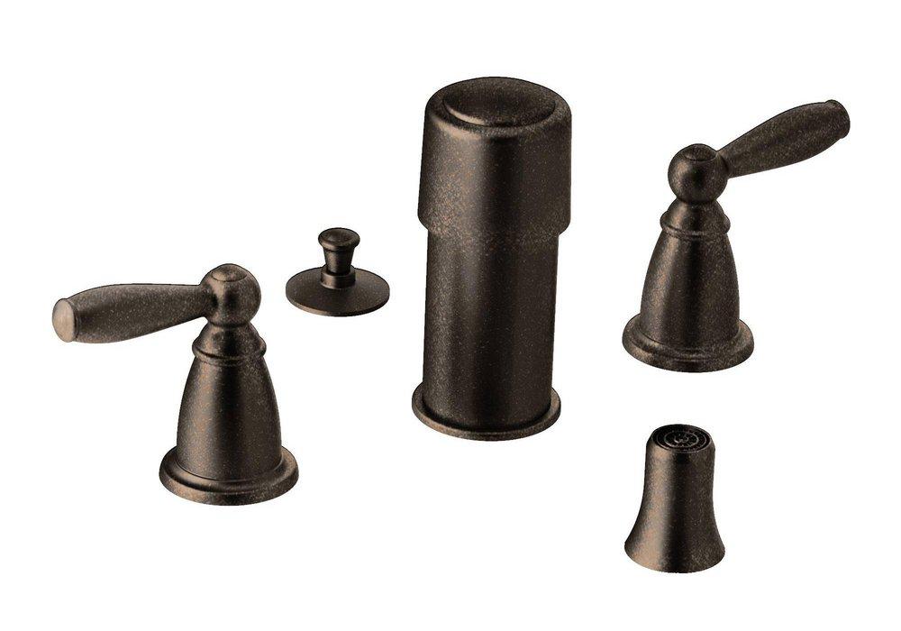 Moen Oil Rubbed Bronze 2-Hole Bidet Faucet Trim Kit 