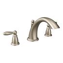 Moen Brushed Nickel Two Handle Roman Tub Faucet Trim Only 
