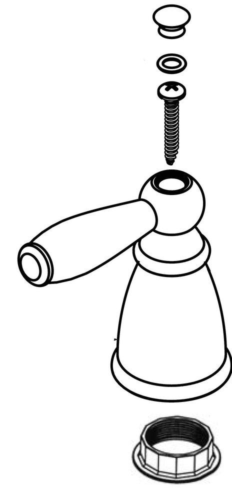 Moen Brushed Nickel 2-81/100 in. Brass Handle Kit 