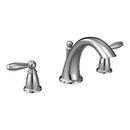 Two Handle Roman Tub Faucet in Polished Chrome (Trim Only)